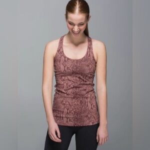 Lululemon Athletica 🟣EUC Size 6 Cool Racerback in Desert Snake Bark Berry Multi